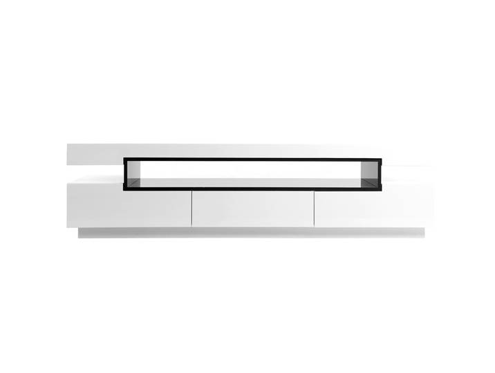 Design-TV-Möbel lackiert Weiß glänzend LIVO