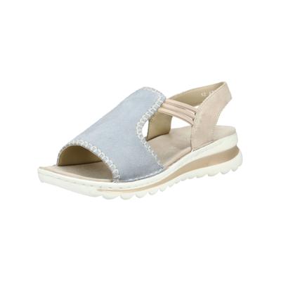 Riemchensandale ARA "Ara Sandalen Leder", Damen, Gr. 41, blau, Leder, Schuhe Riemchensandale