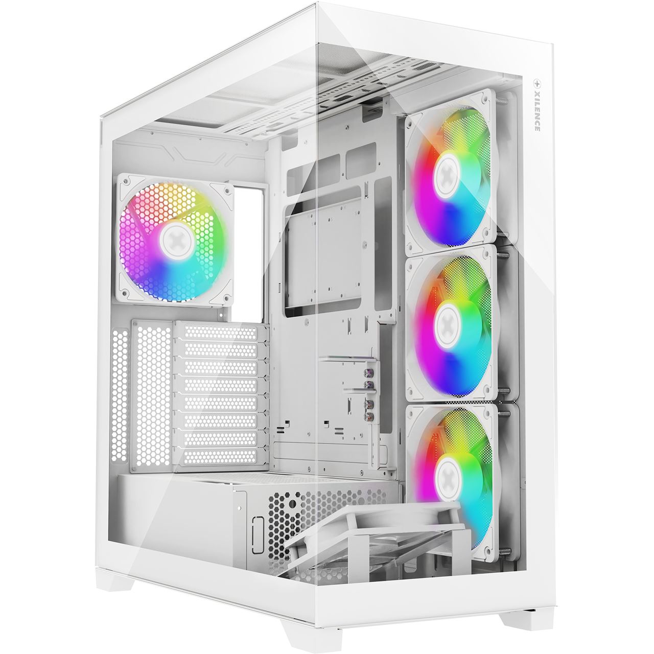 Xilence Gleam Midi Tower ohne Netzteil weiss