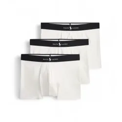 Polo Ralph Lauren für Herren. 714965507013 Set mit 3 klassischen Boxershorts aus weißer Baumwollmischung (M), Heimtextilien, Baumwolle