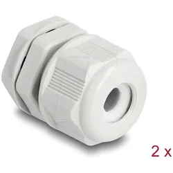 DELOCK 60470 - EX-Kabelverschraubung M16 grau 2 Stück