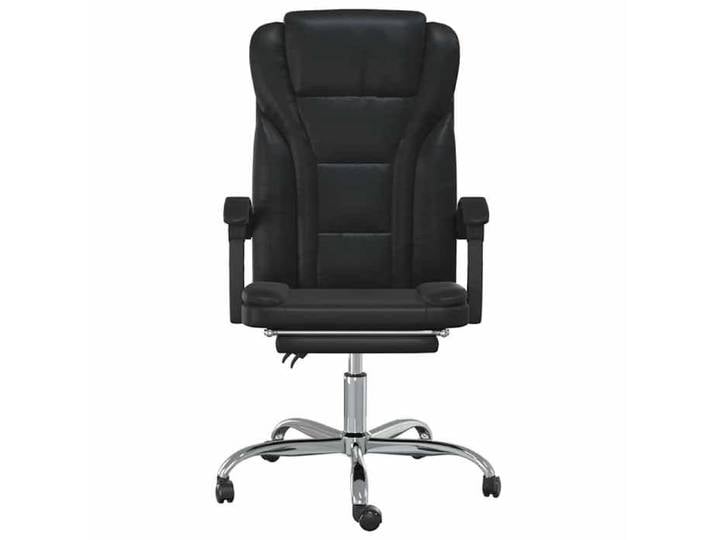 VIDAXL Fauteuil inclinable de bureau Noir Similicuir - Chaise de bureau LV4606