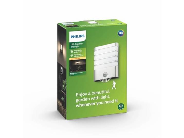 Raccoon wall lantern LED inox 1x4W SELV with PIR