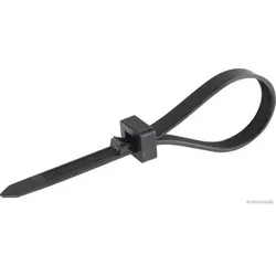HERTH&BUSS Kabelbinder, 7,6 x 200 mm, PA 6.6, wiederverschließbar schwarz - 50266532 - schwarz