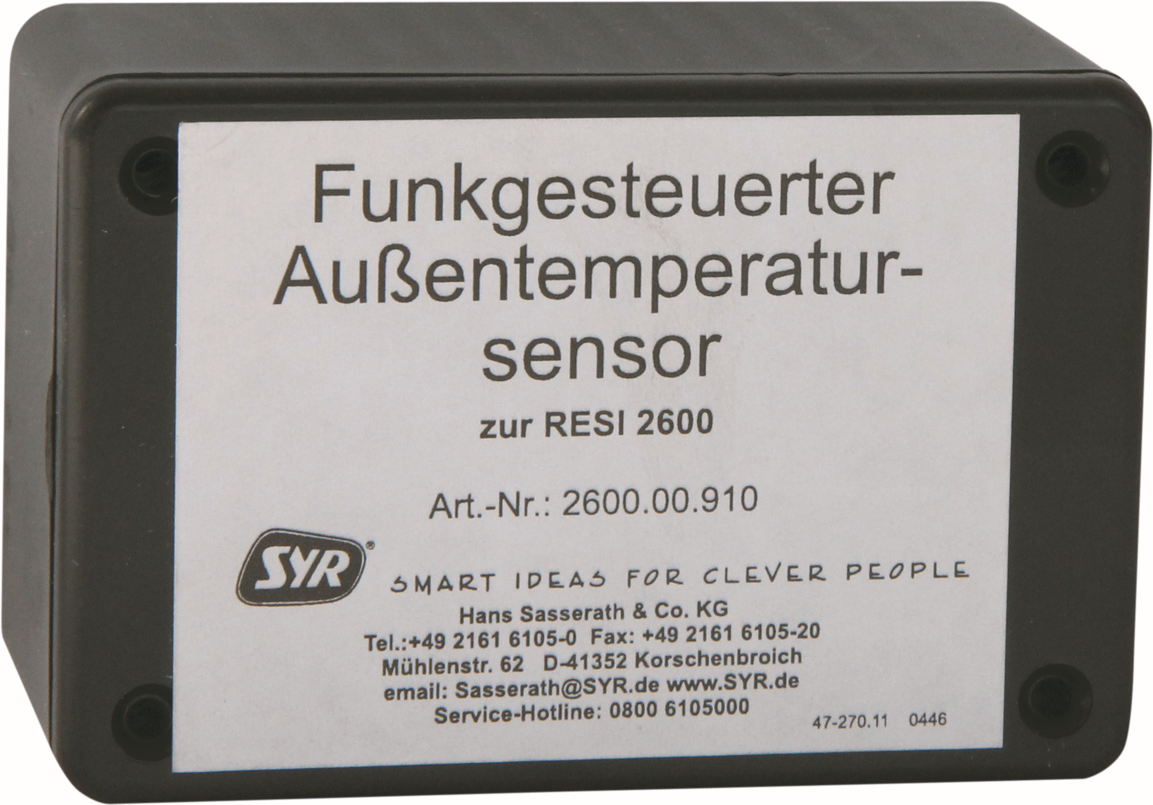 capteur de gel Syr - Sasserath Resi 2600 2600.00.910 radiocommandé