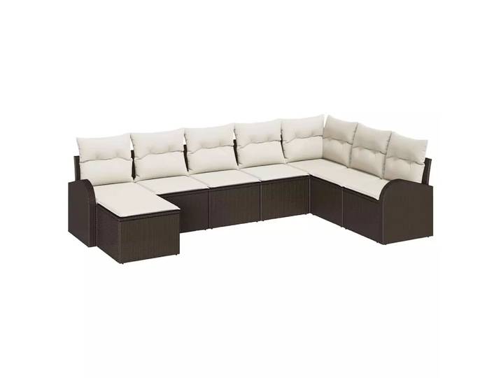 VidaXL - Sofa set poly-rattan, One Size, Multicolor