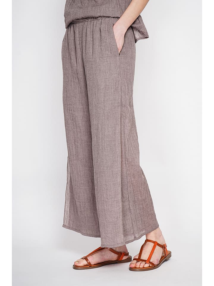 Le Jardin du Lin Leinen-Culotte in Braun - 40