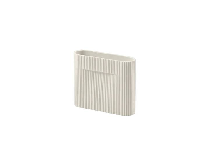 Muuto - Ridge Vase, H 16,5 cm, off-white