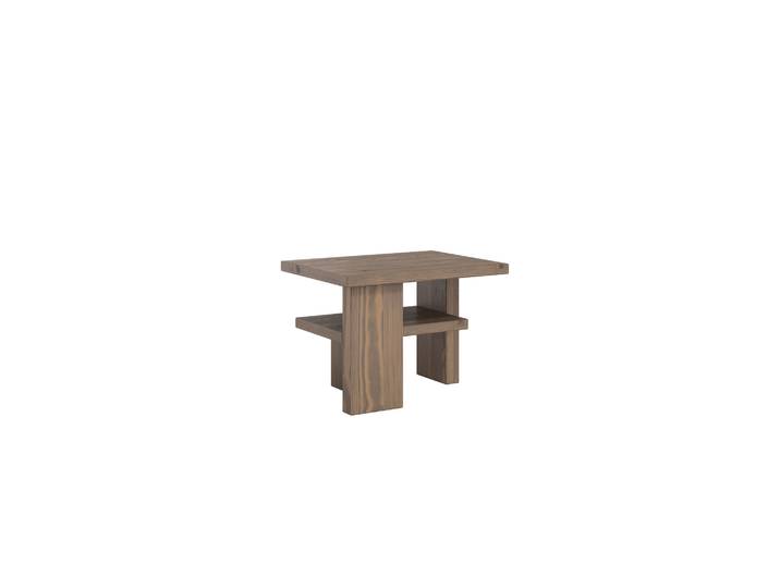 Table de chevet bois massif foncé scandinave JAPAN
