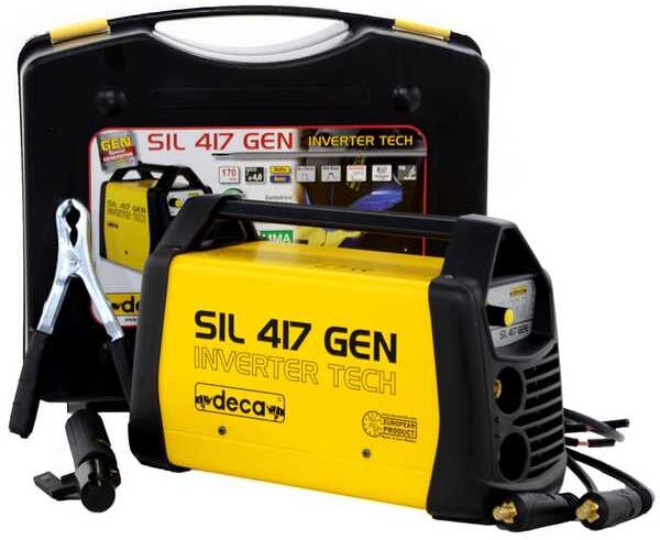 Poste à souder inverter Deca SIL 417GEN - 170 A max - alimentation 230 V - kit d'utilisation