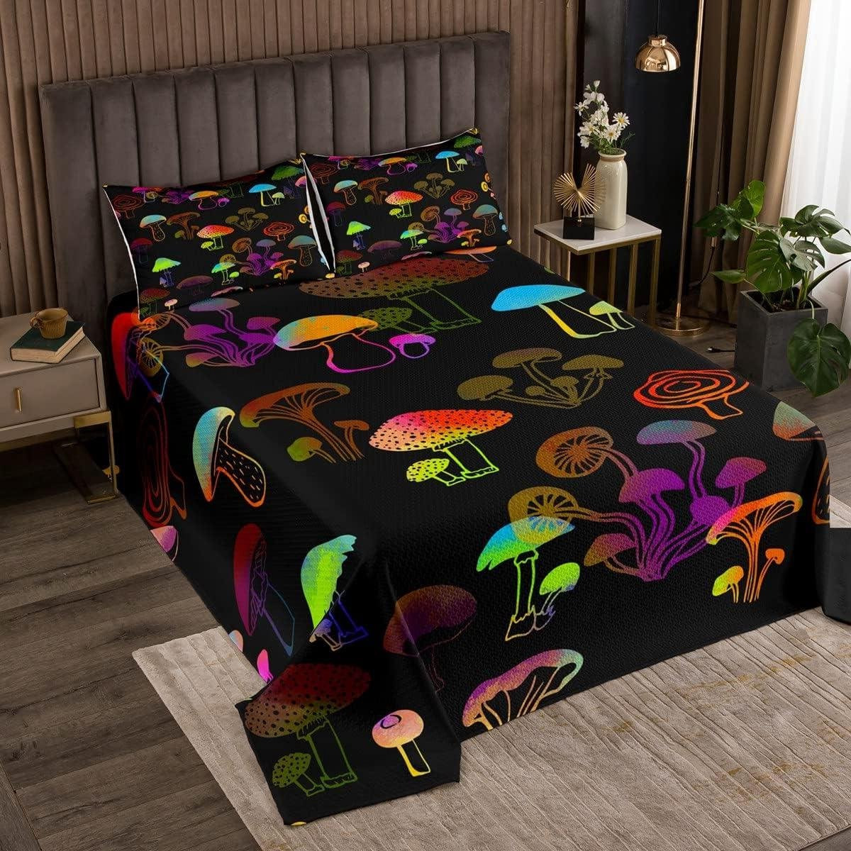 Gewatteerde Sprei Set Veelkleurig - Zachte en Ademende Dekbedset voor Slaapkamerdecoratie - 241 x 218 cm