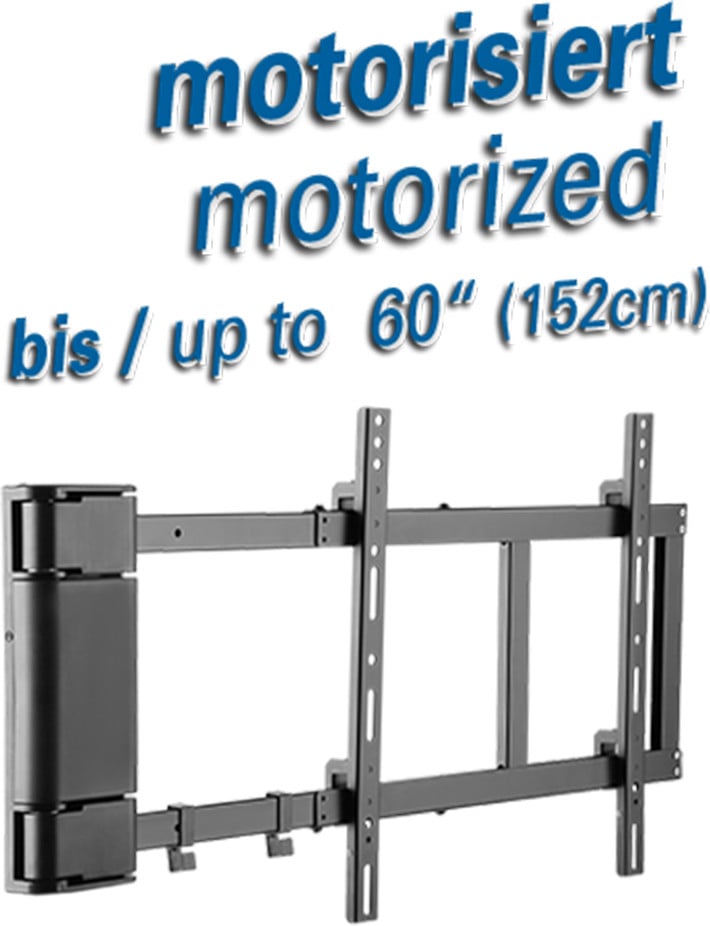 myWALL Geautomatiseerde wandhouder voor LCD-televisie, geschikt voor schermen van 32 - 60 inch (81 - 152 cm), draagvermogen: 40 kg