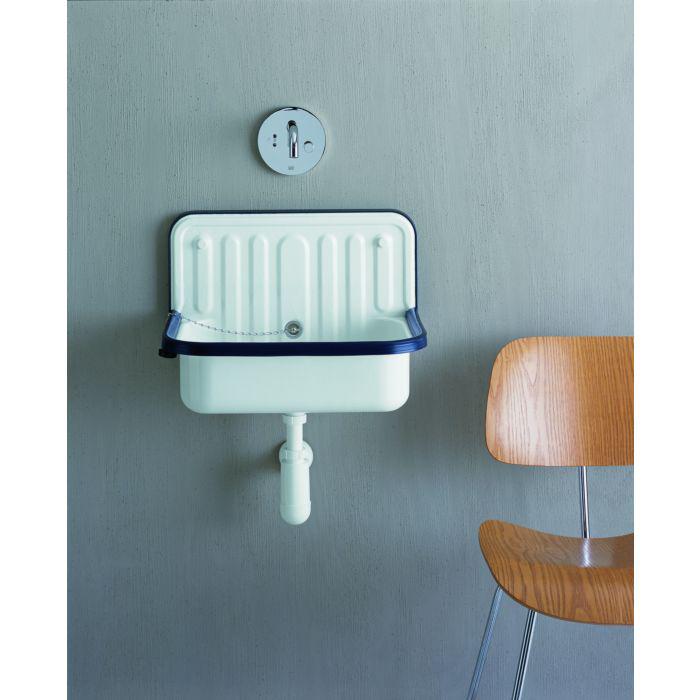 Alape STAHLFORM 510 Ü Ausgussbecken 1200000000 51 x 36 cm, weiss, mit Überlauf, ohne Hahnloch