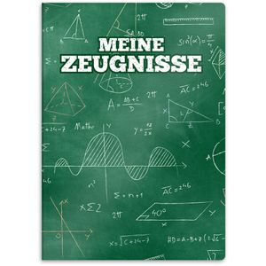 itenga Zeugnismappe 33105736, mit Motiv, A4, Sichtbuch, Motiv Formeln, mit 20 Hüllen