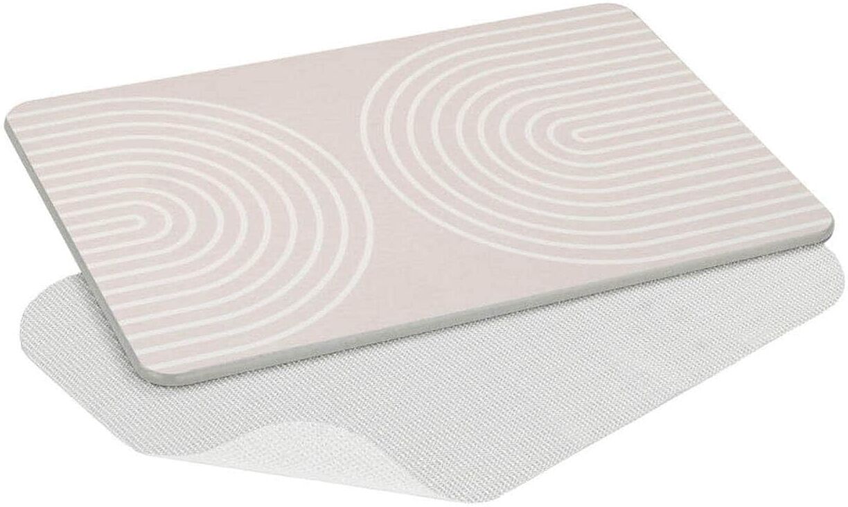 Badematte WENKO "Nazca 39 x 60 cm, Hellgrau", grau (hellgrau), (39cm x 60cm ), 1 Stk., Kunstfaser, Badematten, Badematte hellgrau (39cm x 60cm ), 1 Stk.