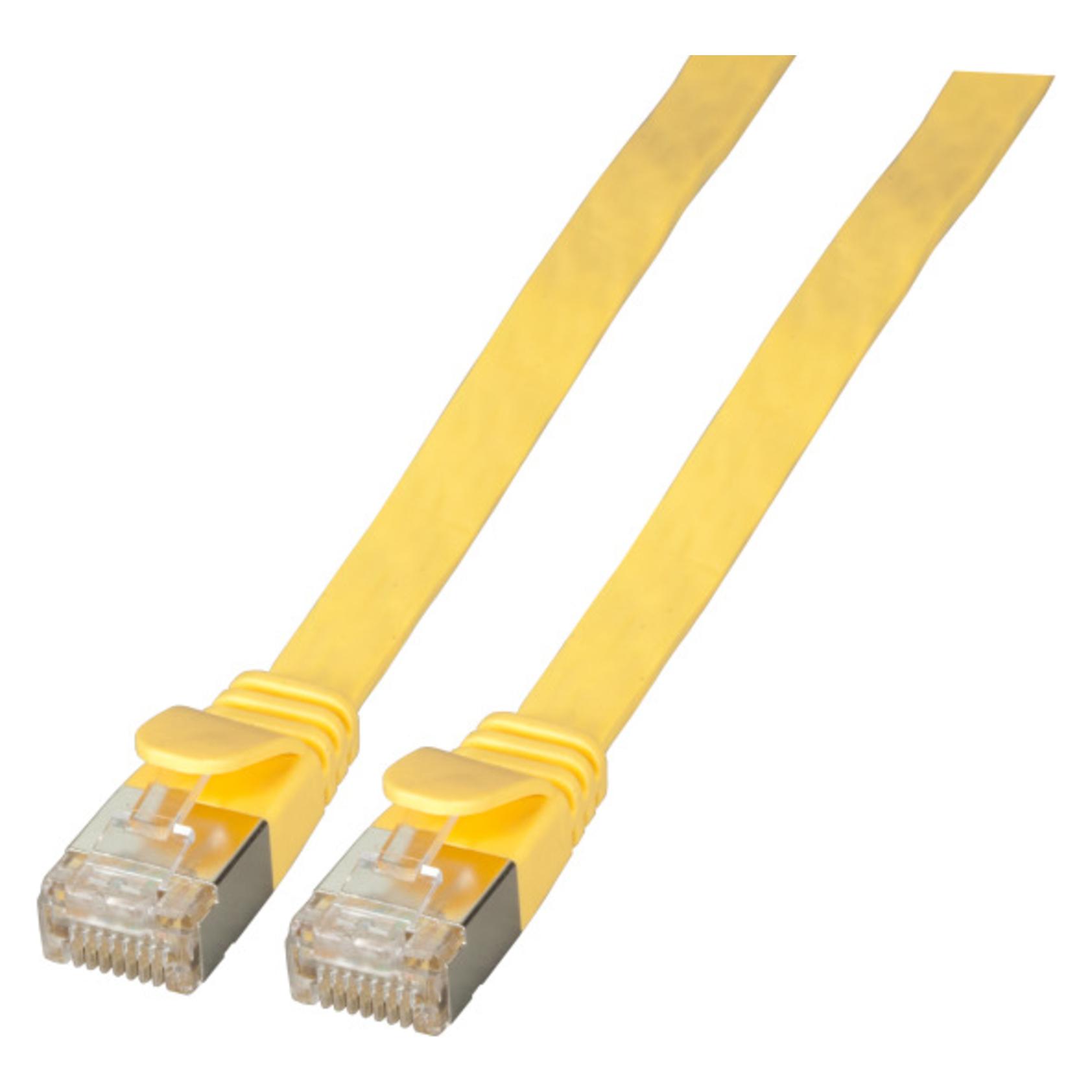 EFB Elektronik Flachpatchkabel U/FTP, Cat., PVC (U/FTP, CAT6a, 0.25 m) (K5545GE.0)