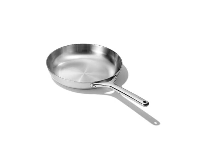 Caraway Edelstahl-Bratpfanne (2,7 qt, 26,7 cm) 5-lagige Edelstahlpfanne, ofenfest und ofenagnostisch, ungiftig, PTFE- und PFOA-frei