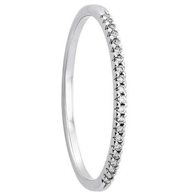 Diamantring ONE ELEMENT "0.09 ct Diamant Brillant Ring aus 585 Weißgold" Gr. 50, silber, Fingerringe, Damen, 50, 0,09 mit Diamant, Diamanten Gold Weißgold 585, Diamanten, Gold, Weißgold 585, Diamantring, Klassische Eleganz – veredelt mit funkelndem...