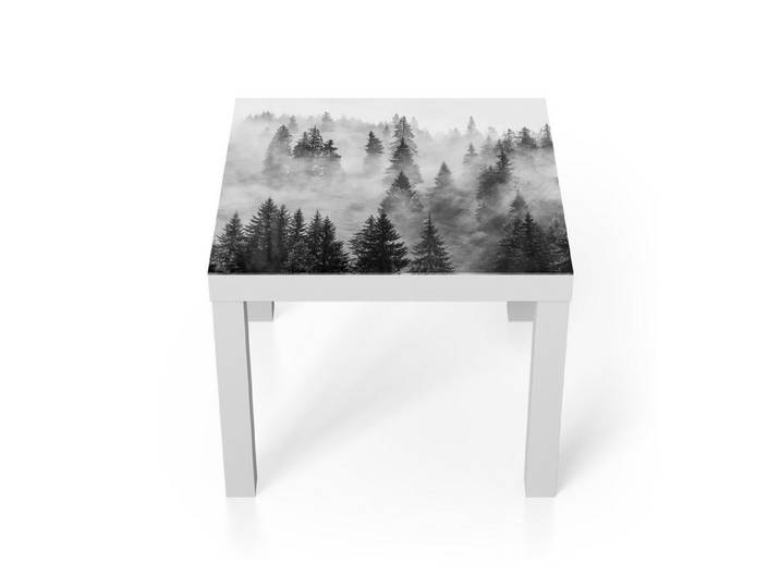 DEQORI Couchtisch 'Flüsternde Tannen', Glas Beistelltisch Glastisch modern