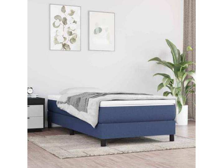 Taschenfederkernmatratze Mittel Blau 120x190x20 cm Stoff Mittelfester Komfort,atmungsaktiver Stoff,Schaumschicht,Druckentlastung,Rücken- und Bauchschläfer