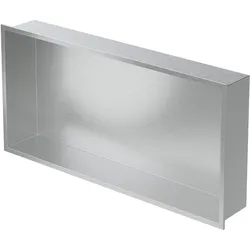 DUSCHNISCHE Silber 60/30 cm mit Rahmen