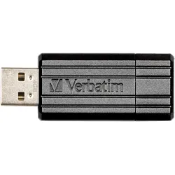 VERBATIM PS 16 - USB-Stick, USB 2.0, 16 GB, PinStripe Schwarz
