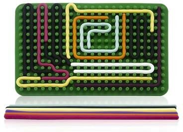 Inspired Finds Sensory Activity Busy Board For Kids Montessori Motor Skills Travel Toy green