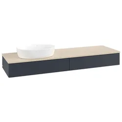 Villeroy & Boch Antao Waschtischunterschrank 1600x190x500mm K15113HG mit Struktur FK/AP: HG/3