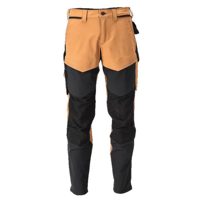 Mascot Bundhose m. Kniet. STRETCH nussbraun/schwarz, Gr.90C47 (M) (229309)