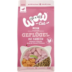 WOW CAT Trockennahrung Junior Geflügel 4x2 kg