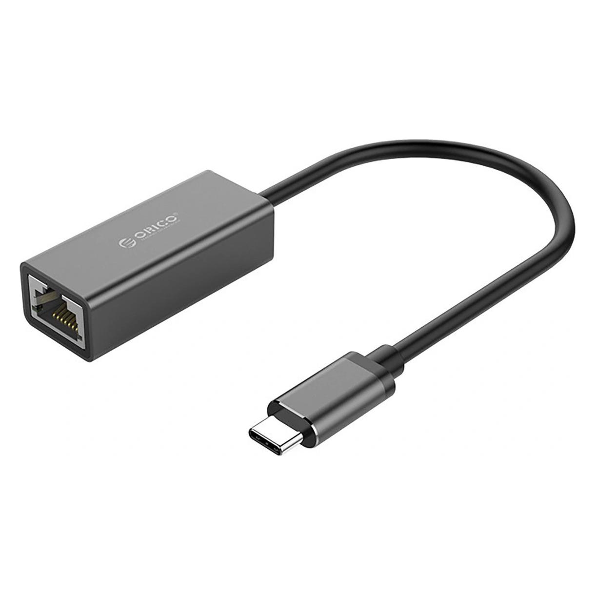 Orico XC-R45-V1 USB-C auf RJ45 Gigabit-Ethernet-Netzwerkadapter (1 Gbit/s) - Schwarz (USB-C) (ORICO-XC-R45-V1-BK-BP-HU)