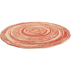 JUTETEPPICH rund, braun, D120x1 cm