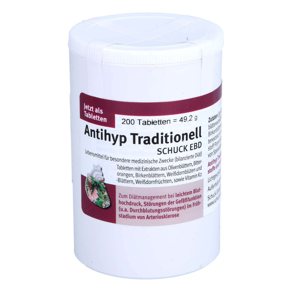 SCHUCK GmbH Arzneimittelfabrik Antihyp Traditionell Schuck Ebd Tabletten 16830637
