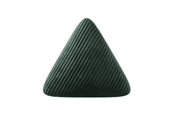 Dreieckiges Zierkissen Nook aus Cord - Grün - Cord - Luxusbetten24