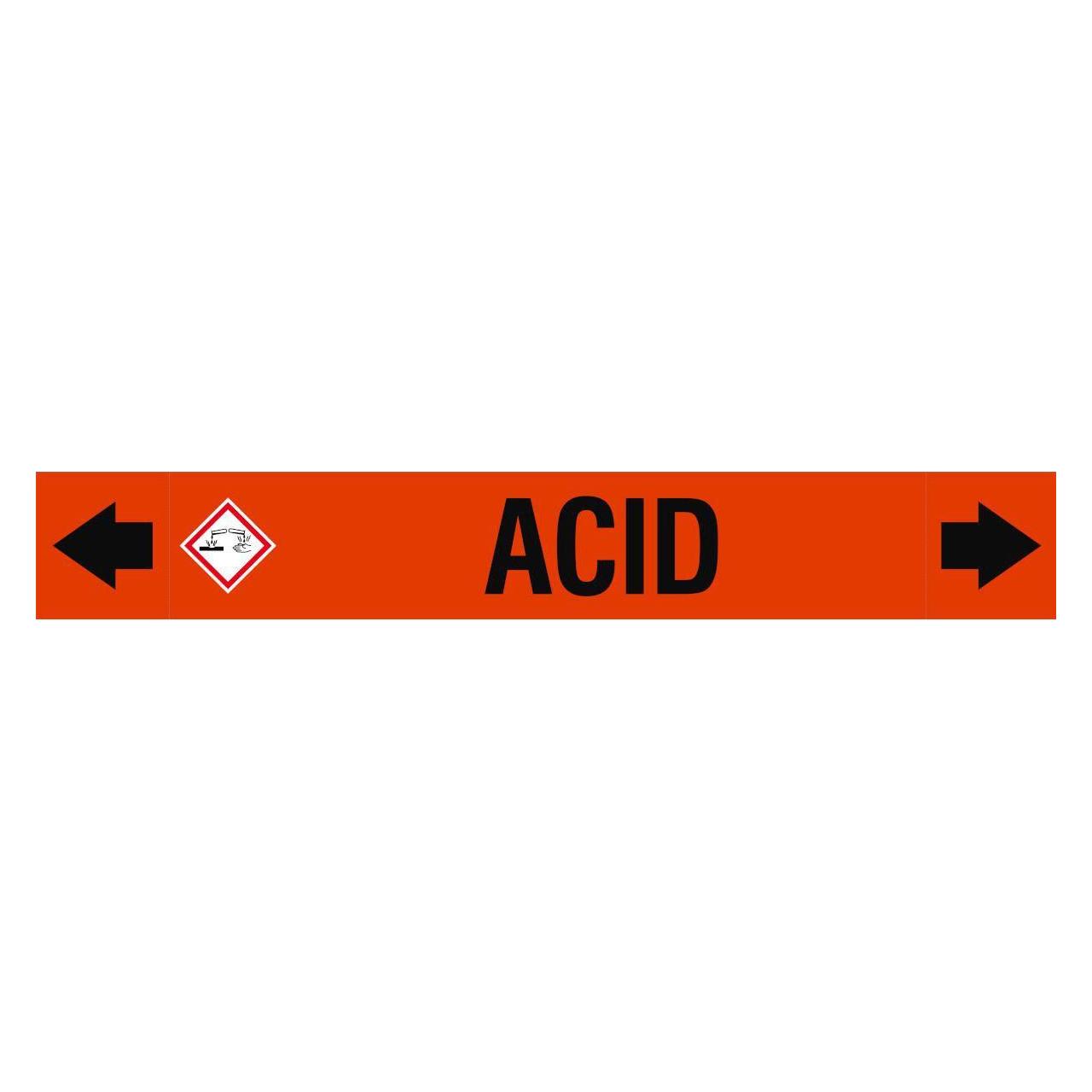 Brady ASME - Rohrmarkierer - Acid (ASMEPM-100X690MM-ACID)