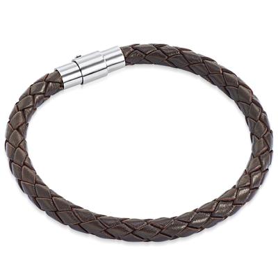 Lederarmband RAFAELA DONATA "X457" Gr. 18, braun, Armbänder, Damen, 18, Leder, Lederarmband, aus Echtleder