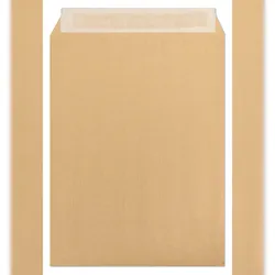Clairefontaine 125x Versandtaschen haftklebend Kraft 330x440mm 120g - Braun 7759C