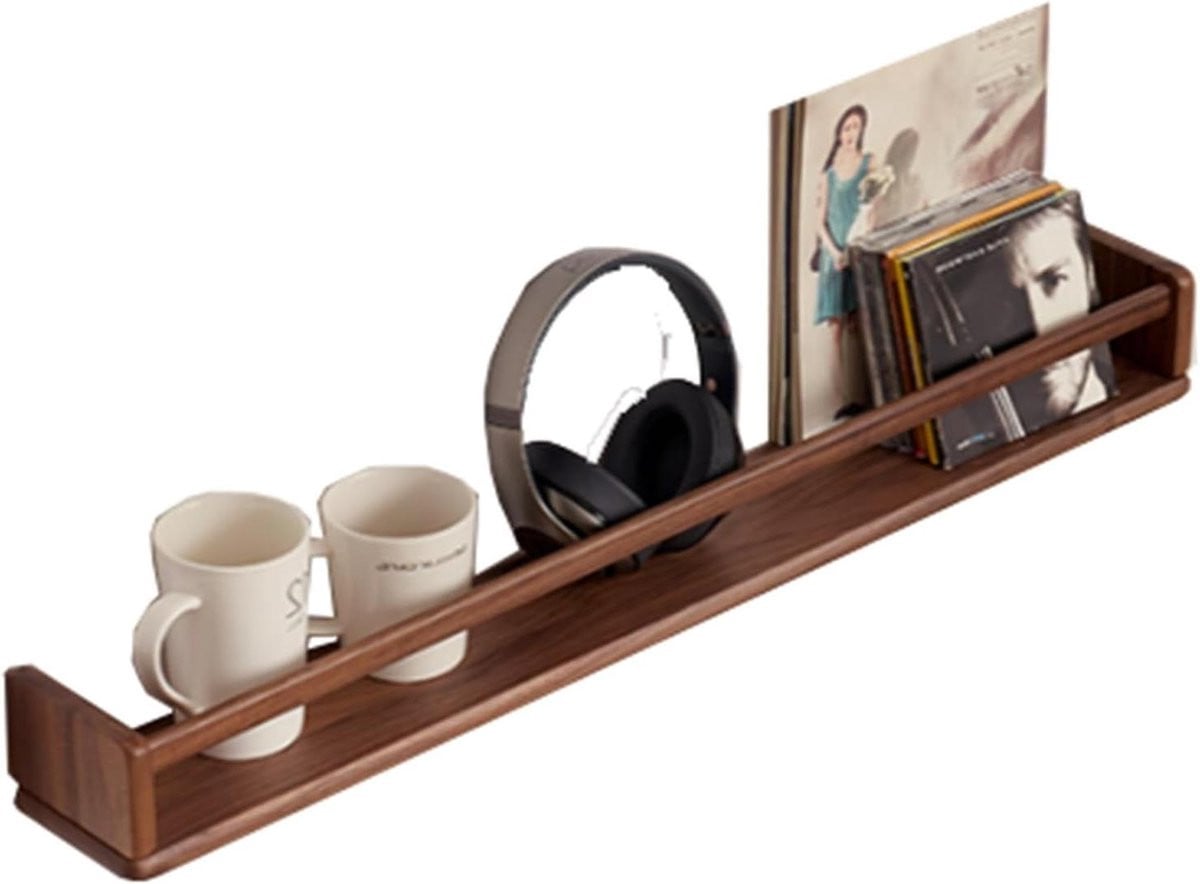 Wandrek Post Organizer van Massief Natuurlijk Hout voor Wandmontage