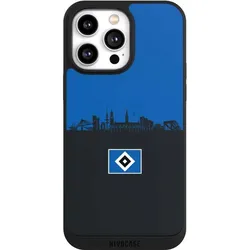 Nivocase Handyhülle für Apple iPhone 14 Pro Max Hülle NIVOpure Case Schwarz HSV Hamburg Skyline (Apple iPhone 14 Pro Max), Smartphone Hülle, Schwarz