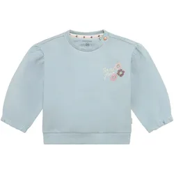 Noppies Sweatshirt Volant Blumen, hellblau, 62