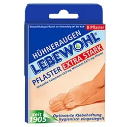 Lebewohl Hühneraugenpflaster extra stark 8 St Pflaster