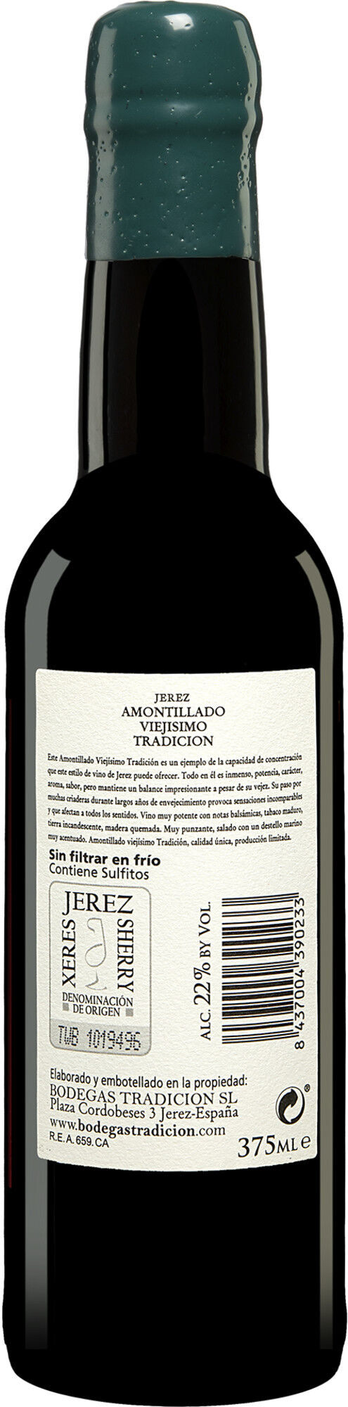 Tradición Amontillado Viejisimo - 0,375L. 22% Vol. Sherry Trocken aus Spanien