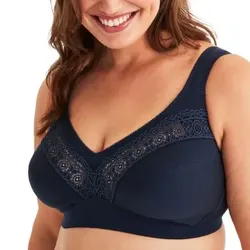 Swegmark BH Cotton Star Soft Bra Marine Baumwolle E 75 Damen