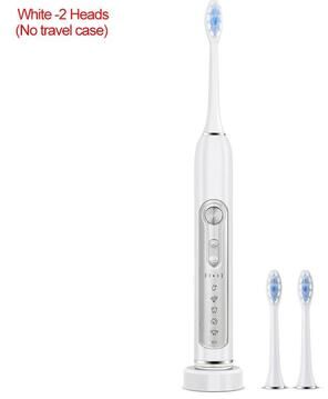 Uplifted Finds Subort S7 Sonic Electric Toothbrush Rechargeable With Smart Timer And Replaceable Heads white