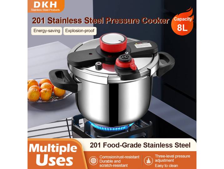 Autocuiseur MTM 8L en acier inoxydable, cuisson rapide, certifié CE, antidéflagrant, Compatible avec l'induction de gaz