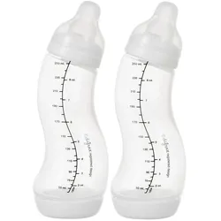 Difrax, Babyflasche, Doppelpack S-Babyflasche Natural (250 ml)