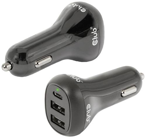 club3D CAC-1921 USB Ladegerät 36 W 2x USB-A, 1x USB-C Schwarz Innenbereich