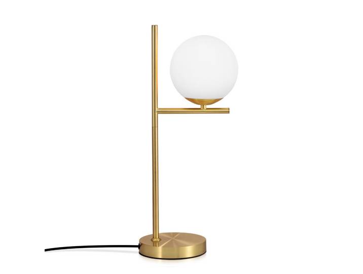 Nettlife Tischleuchte Oase 22/22/50 cm, Goldfarben, Metall, E27, 22x50x22 cm, Lampen & Leuchten, Innenbeleuchtung, Tischlampen