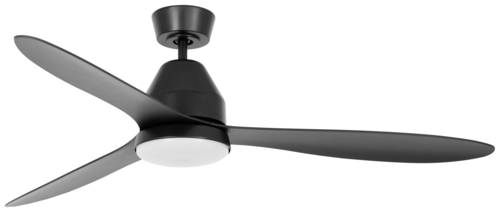 Lucci AIR Whitehaven LED Deckenventilator 35W (Ø x H) 142cm x 300mm Schwarz mit Fernbedienung, mit Beleuchtung