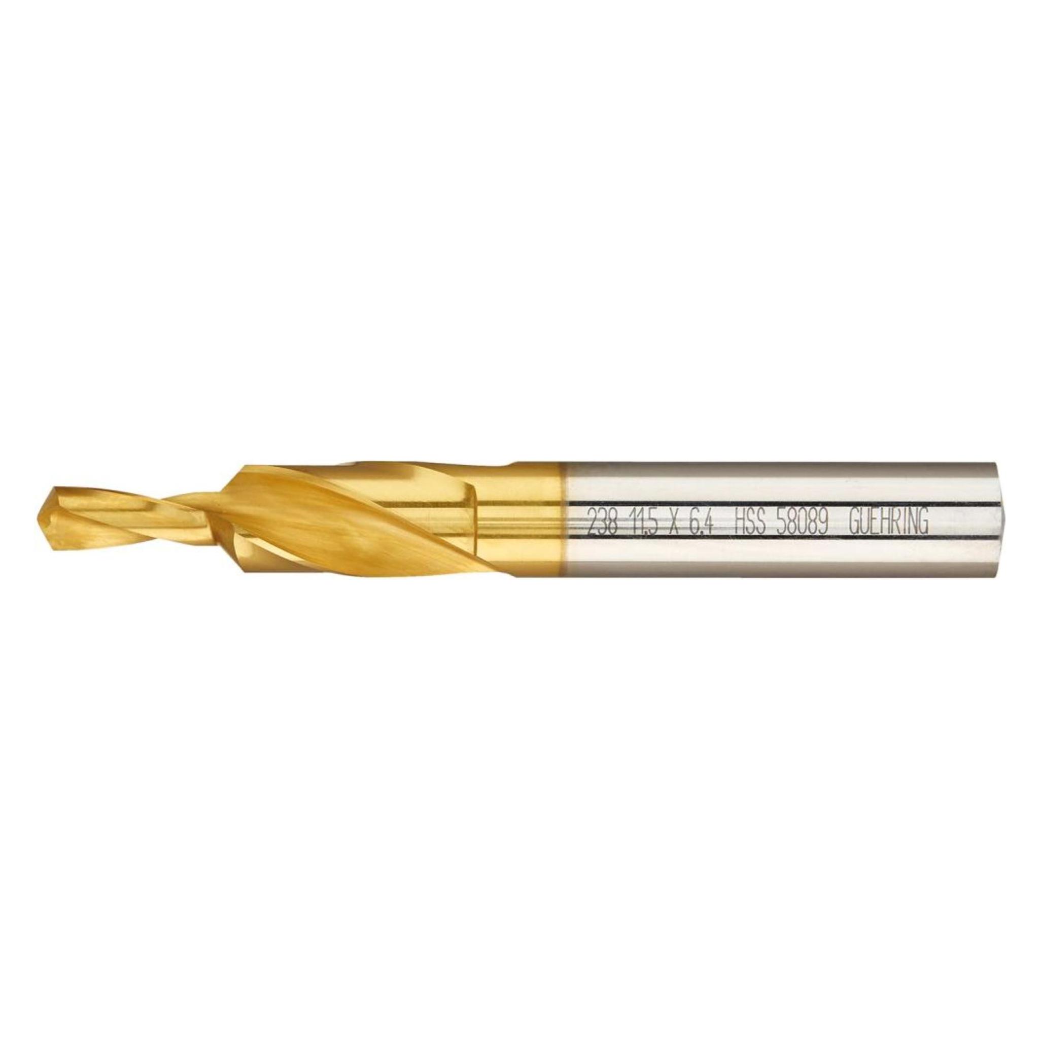 Gühring FORMAT 7611010080 - Schritt Bohrer kurz DL HSS TiN M 8. 90 Grad gñhring (8.4 Millimeter) (4049844005549)